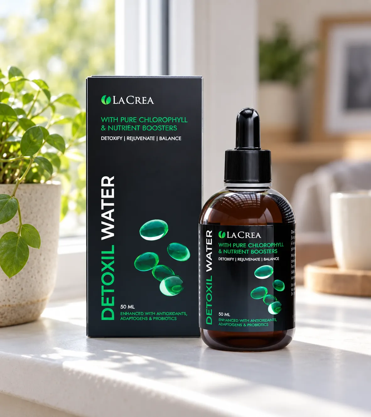 Detoxil Water Liver — el envase en el día a día
