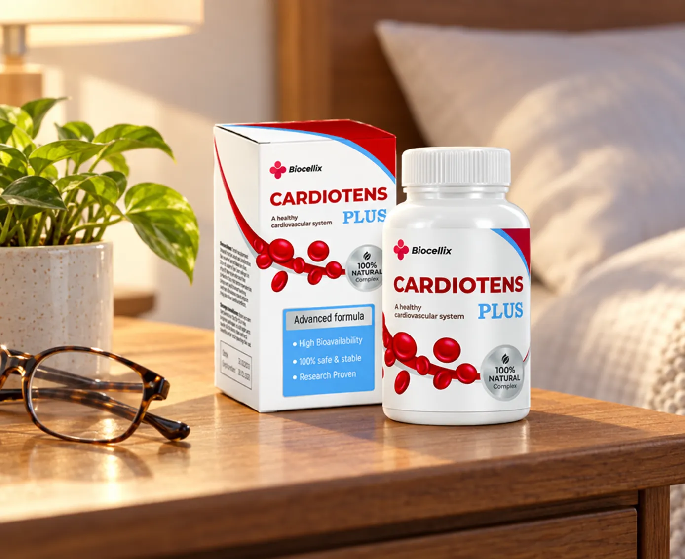 Cardiotens Plus — el envase en el día a día