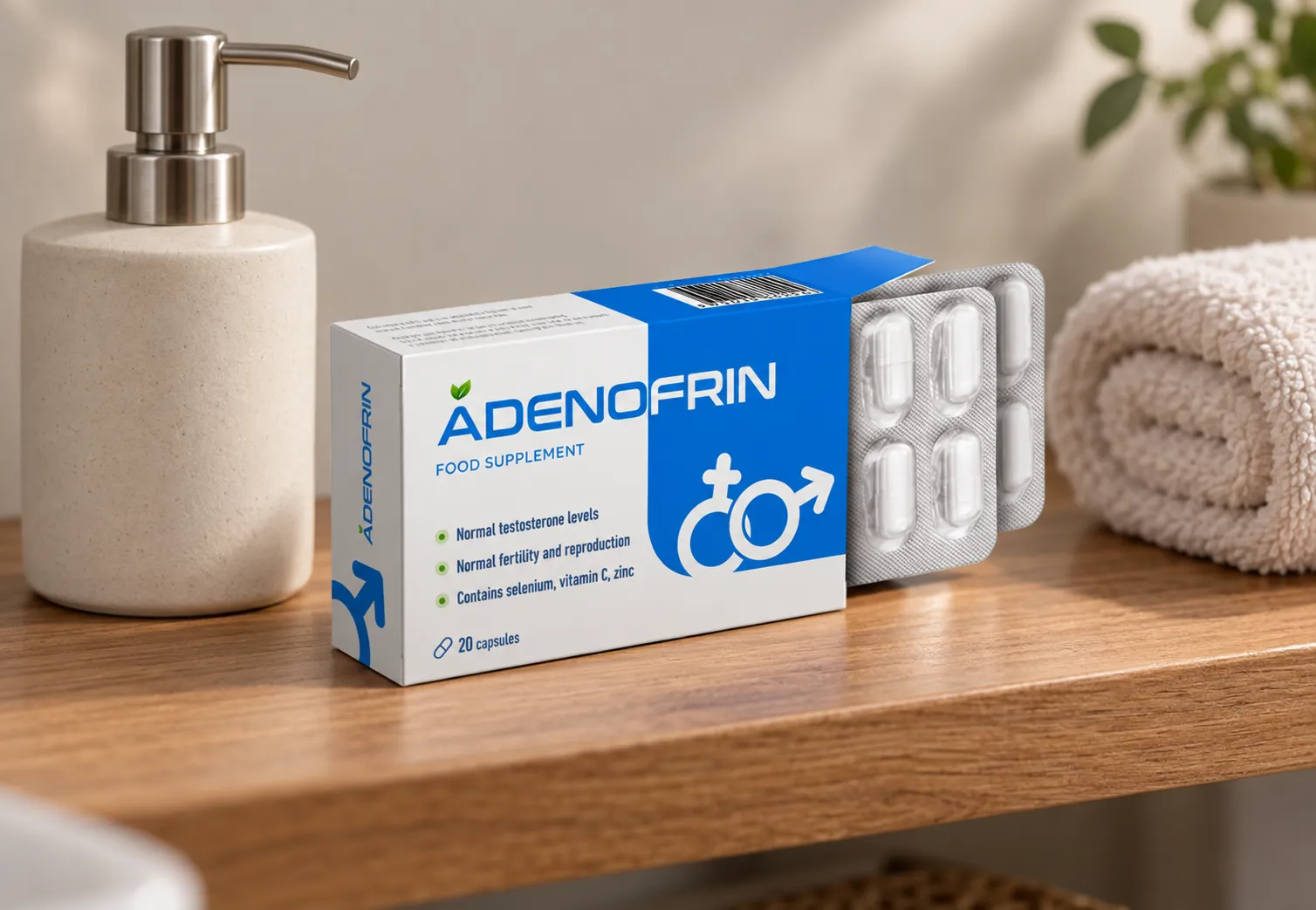 Adenofrin caps — el envase en el día a día