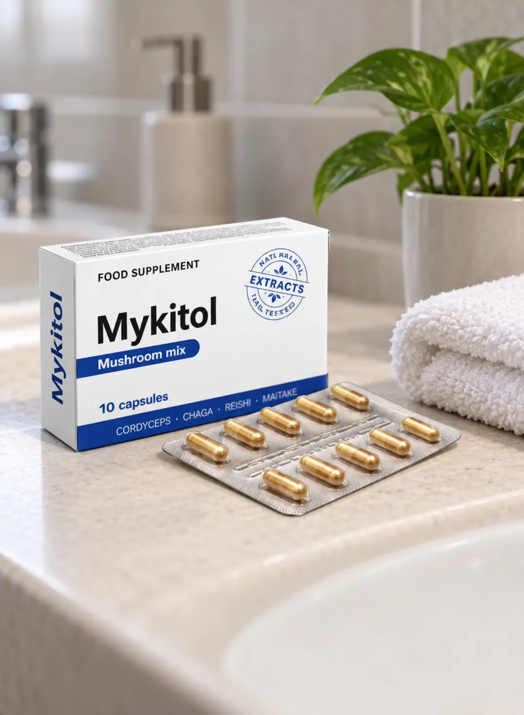 Mykitol BLUE — el envase en el día a día
