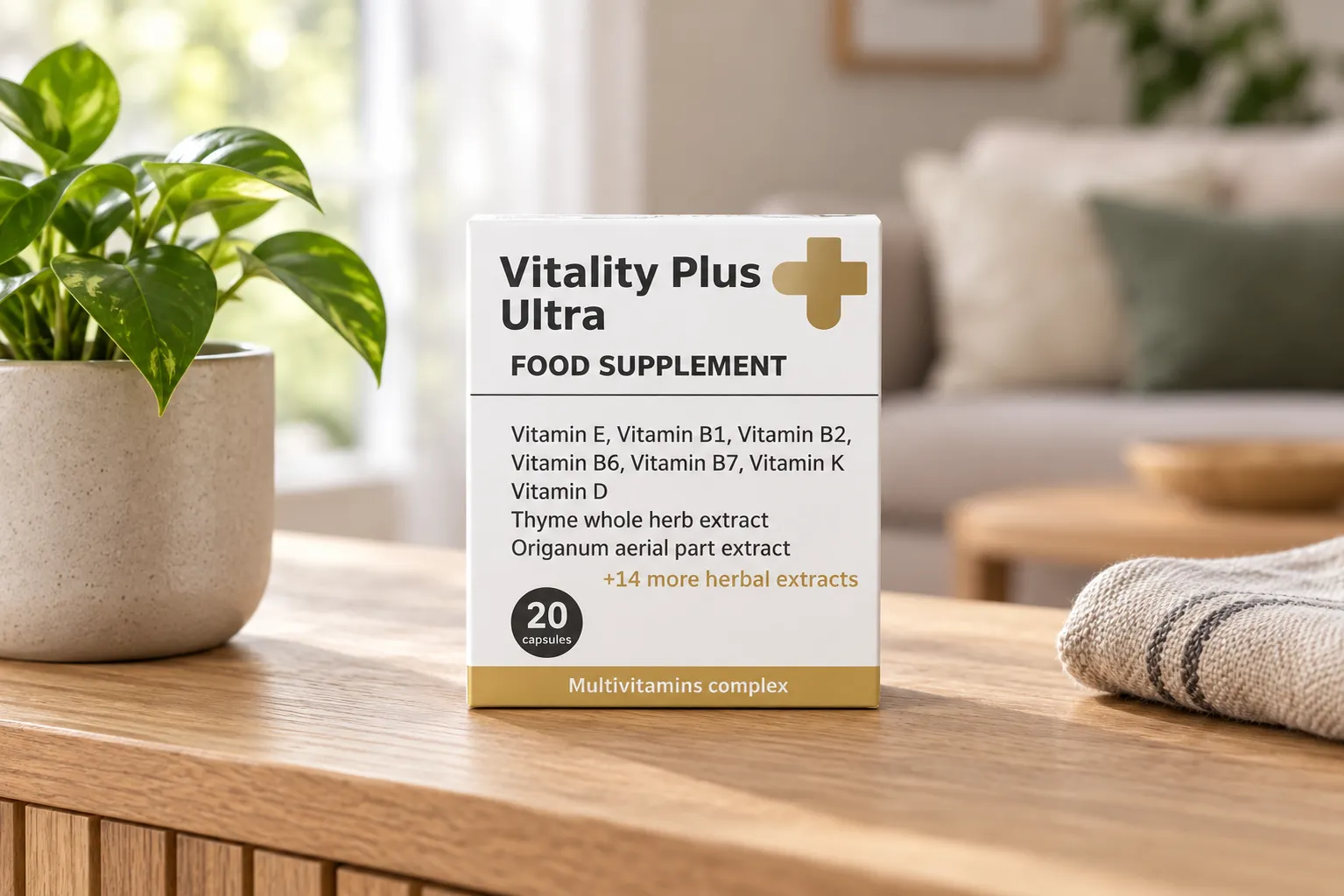 Vitality Plus Ultra — el envase en el día a día
