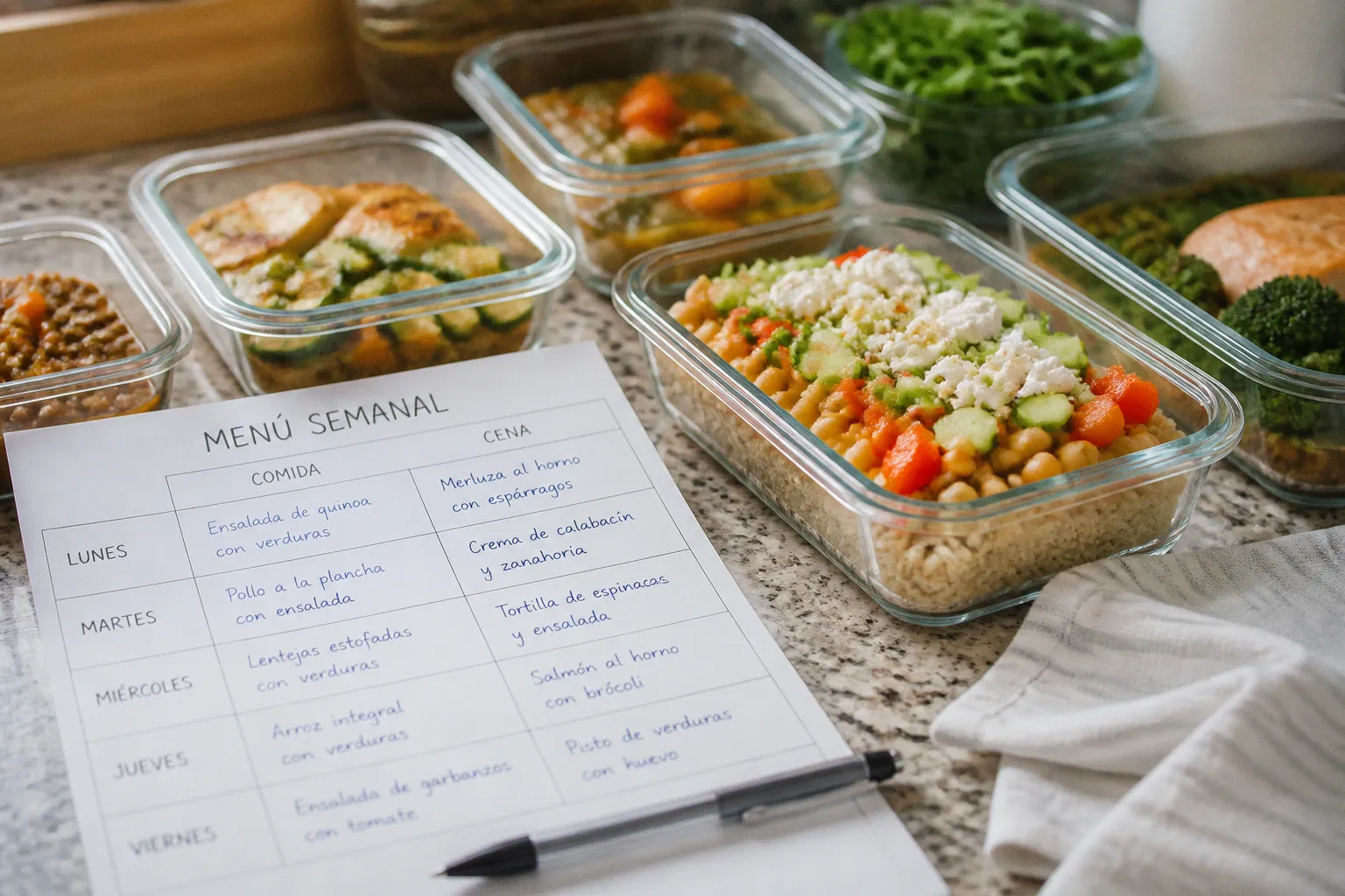 Planificación semanal ligera: cómo organizar tus comidas sin caer en errores nutricionales